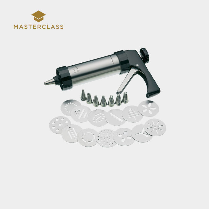 masterclass-icing-set-and-biscuit-maker-with-eight-nozzles-and-thirteen-cutters-22-pcs-ที่กดคุกกี้