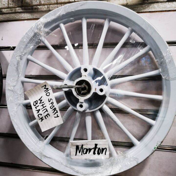 MOTORCYCLE MAGS SET FOR YAMAHA MIO SPORTY (WHITE/BLACK) Lazada PH