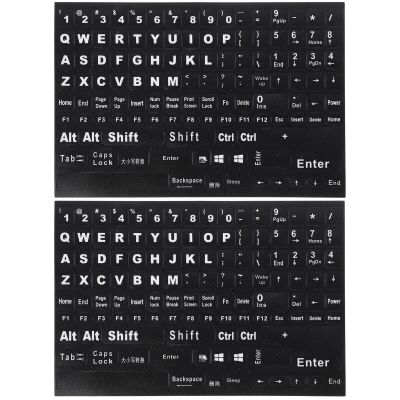 2 Sheets Laptop Key Stickers Keyboard Decals Computer Keyboard Stickers Glow in The Dark Keyboard Cover Keyboard Letter Stickers Keyboard Accessories