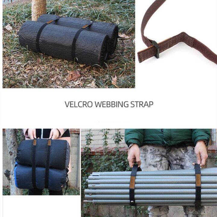 2pcs-storage-fixing-belt-camping-hiking-outdoor-travel-tied-strap-luggage-tent-canopy-storage-velcro-tape-travel-equipment-adhesives-tape