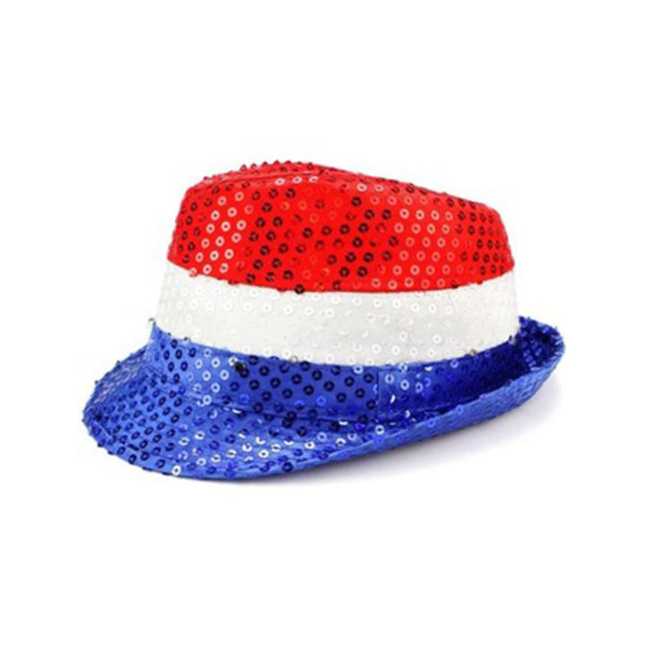 หมวกวันประกาศอิสรภาพของ-hotusa-happy-american-independence-day-cheer-usa-4th-กรกฎาคม2023หมวกวันประกาศอิสรภาพเลื่อมหมวกผูกโบว์