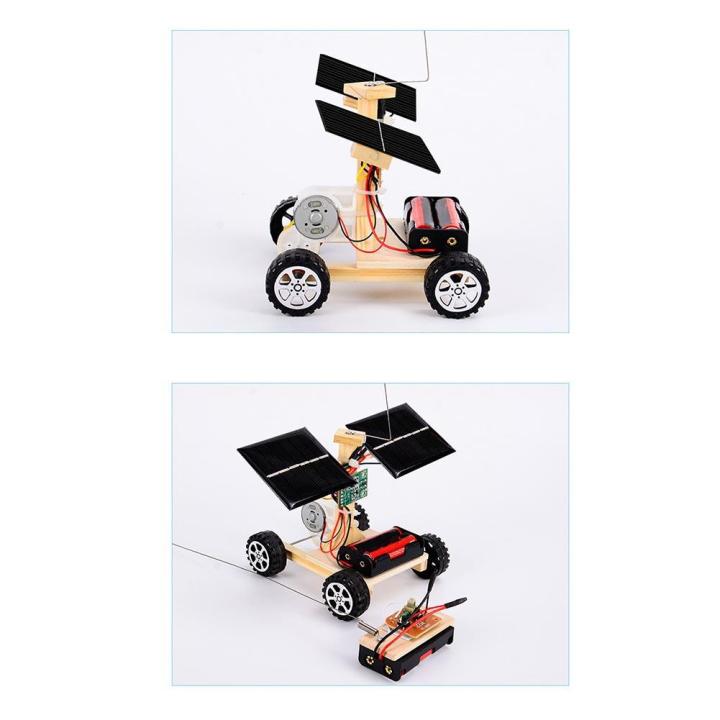 5pcs-ไร้สายรถยนต์ควบคุมรีโมทdiyพลังงานแสงอาทิตย์รถเด็กของขวัญสำหรับเด็กสื่อการสอนการทดลองวิทยาศาสตร์