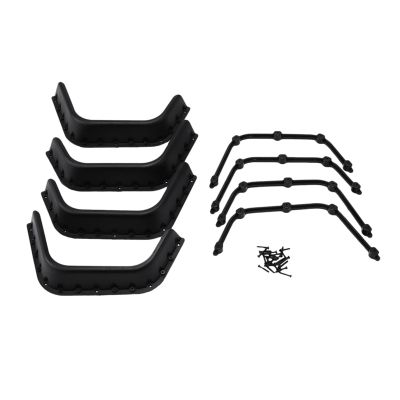 Black Wheel Eyebrow Kit for 1/10 RC Crawler RC4WD D90 D110 Defender Body Upgrade Parts