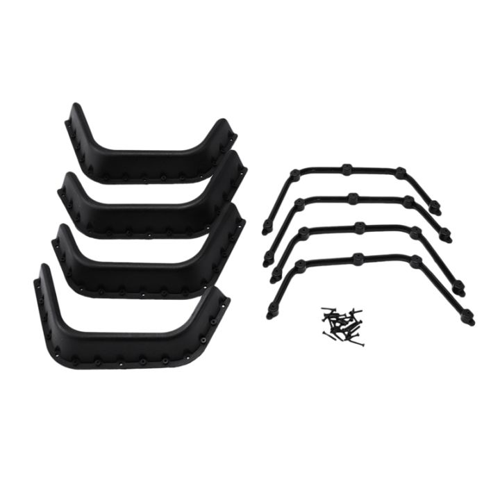 black-wheel-eyebrow-kit-for-1-10-rc-crawler-rc4wd-d90-d110-defender-body-upgrade-parts
