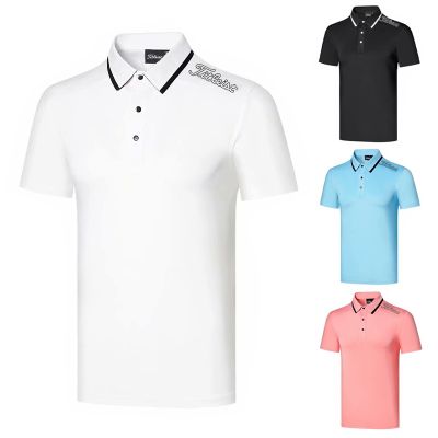 Odyssey W.ANGLE Castelbajac Scotty Cameron1 UTAA J.LINDEBERG PEARLY GATES ✒◐∏  Amoi round neck golf short-sleeved mens casual GOLF non-ironing T-shirt top POLO shirt jersey