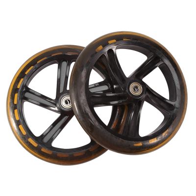 2 Pieces Scooter Wheel 200 mm PU Material Wheel Thickness 30 mm ABEC-7 Bearing Scooter Accessories