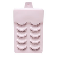 5 Pairs Simulation False Eyelashes Multilayered Bushy Curling up Lashes for Wedding Stage Makeup