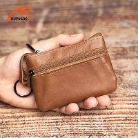 【CW】♣☃❀  Leather Coin Purse for Men Wallet Short Small Female Male Thin