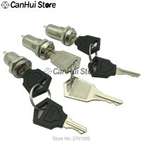 1Pcs 12mm Electronic Key Switch ON OFF Lock Switch Phone Lock Security Power Switch 12x29/23mm S1203 135 2PIN 2 Keys 2 Position