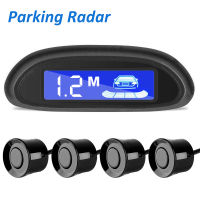 Car Parktronic LED Parking Radar With 4 Parking Sensors Back Front Auto Parking Radar Monitor Detector System Backlight Display