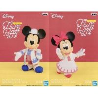 Fluffy Puffy Disney Characters Mickey &amp; Minnie โมเดลฟิกเกอร์ มิกกี้, มินนี่ เม้าส์ ของ Banpresto แท้จากญี่ปุ่น ????