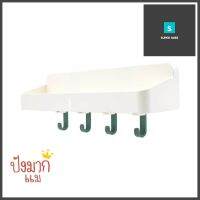 ชั้นติดผนังพร้อมตะขอ 4 ตะขอ KECH CHICWALL SHELF WITH 4 HOOKS KECH CHIC **ด่วน สินค้าเหลือไม่เยอะ**