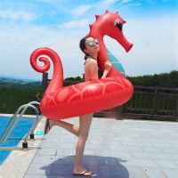 Seahorse Swimming Ring Adult Child Inflatable Swimming Ring For Water Swimming Pool Float Circle