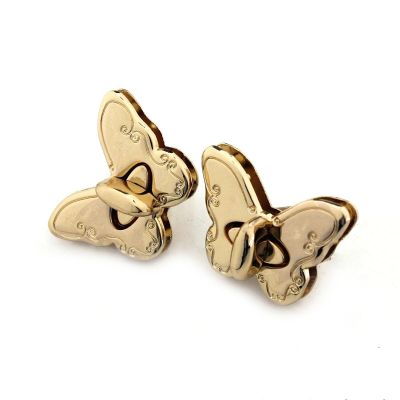 【YF】 1pcs Metal Butterfly Shape Turn Lock Fashion Twist For Handbag Bag Purse Luggage Hardware Closure Parts Accessories