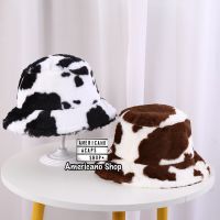 หมวกบักเก็ตลายวัว Cow Bucket หมวกแฟชั่นลายวัวต้อนรับปีวัว (ส่งจากไทย)