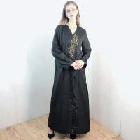 ผู้หญิง kaftans สำหรับ abaya ดูไบตุรกีอิสลามอาหรับมุสลิมยาวชุดเจียมเนื้อเจียมตัว kebaya Robe Longue อาหรับ djellaba Femme musul mane