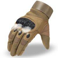 （AT） Hard Case Outdoor Tactical GlovesMotorcycle RidingFitness Full Finger Gloves Mountaineering