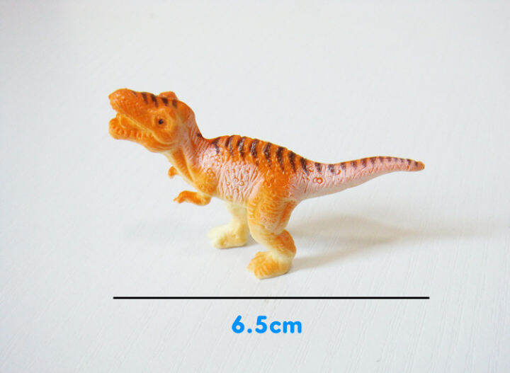 cod-6cm-จูราสสิมินิทาสีไดโนเสาร์แข็ง-pvc-โมเดลจำลองของตกแต่งของเล่นทำมือ-tyrannosaurus-rex