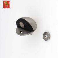 Stainless Steel 304 heighten Casting half mood Magnetic Door Stopper  door holder Floor mounted magnetic door Stops Door Hardware Locks