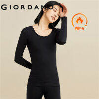 Giordanoผู้หญิง เสื้อเชิ้ตผ้าฟลีซคอสูงด้านในยืดให้ความอบอุ่น G-Warm Free Shipping 055126059644