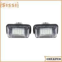 ป้ายทะเบียนรถไฟ12V 18LED สำหรับ Peugeot 206 207 307 308 Citroen C3-C6