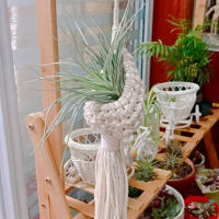 [Foocome]Creative Plant Hanger Hand- Hanging Planters Basket Flower Pot Net Bag For Plants Wall Window Outdoor Bedroom Boho Home