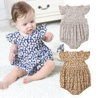 (Childrenhouse) เสื้อผ้าเด็กทารกแรกเกิดน่ารักลายดอกไม้ Romper jumpsuit บอดี้สูท Playsuit