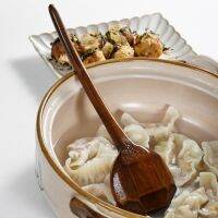 Japan Style Long-handled Large Wood Soup Spoon Ramen Rice Catering Natural Wood Tableware Kitchen Tools For Cooking Mixing Spoon Serving Utensils