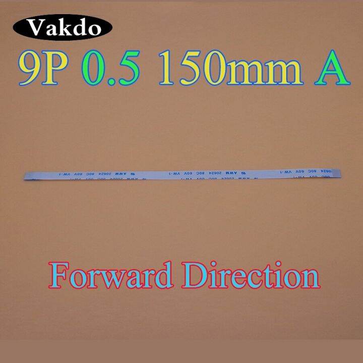 2-500pcs-ffc-fpc-สายเคเบิลยืดหยุ่นแบน-0-5-มม-พิทช์-9-ขาไปข้างหน้ายาว-150-มม-กว้าง-5-มม-ริบบิ้น-flex-awm-20624-80c-60v-vw-1-9pin-9p