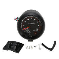 3.75 "รถ Universal สีดำ Tachometer Gauge 92มม. ติดตั้งอัตโนมัติเครื่องมือสีขาว Inter Shift Light 0-8000 RPM อุปกรณ์เสริมอัตโนมัติ