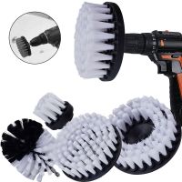 3/4/5 Pcs Drill Power Scrub Clean Brush For Leather Plastic Wooden Furniture Car Interiors Cleaning Power Scrub 2/3.5/4/5 inch