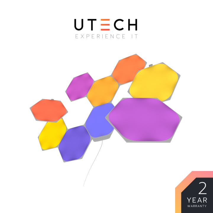 ชุดไฟติดผนัง-nanoleaf-shapes-hexagons-smarter-kit-9-panels-by-utech