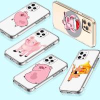 เคสโทรศัพท์ หรับ iPhone 13 14 G9 Moto 12 G8 Play Mini SE Power Max Plus Pro อ่อนนุ่ม โปร่งใส ปก T-149 Cute Pig Cartoon