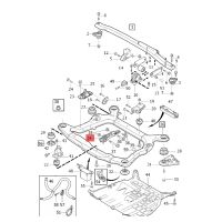 1 Pcs 30680750 Lower Front Engine Gearbox Mount Bush for Volvo S60 S70 V70 XC70 XC90 2001-2009