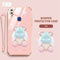 เคสโทรศัพท์ YBD สำหรับ Vivo Y95 Y91i Y91 Y93 1807 1816 1817 1811ไล่ระดับสีการ์ตูนนิ่มโปร่งใสหมีรุนแรงเคสโทรศัพท์กันกระแทกพร้อมกรอบป้องกันกล้องเลนส์คลุมทั้งหมด