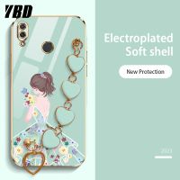 YBD เคสโทรศัพท์สายรัดข้อมือรัก สำหรับ Huawei Nova 3i Nova 5T Nova 3 3E 4 4E Nova 5 Nova 5i Pro ลายน่ารักล่าสุดสุดหรูบูติกปลอกซิลิโคนนิ่ม