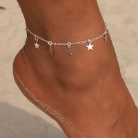 2021 Gold Color Pentagram Anklets Barefoot Foot Jewelry Leg New Anklets On Foot Ankle Bracelets For Women