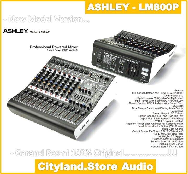 Power Mixer Audio Ashley lm800p / Power Mixer Ashley Lm800p Original