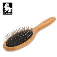 TrueLove Pet Comb Bamboo Wood Brush Supplies Grooming and Care for Long and Short Hair Cat Dog Remove the TangleTLK19131