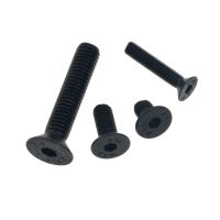 50 Buah M2 M2.5 M3 M4 Mm Kepala Datar Countersunk Kepala Hitam Kelas 10.9 Baja Paduan Hex Soket Kepala Topi Sekrup