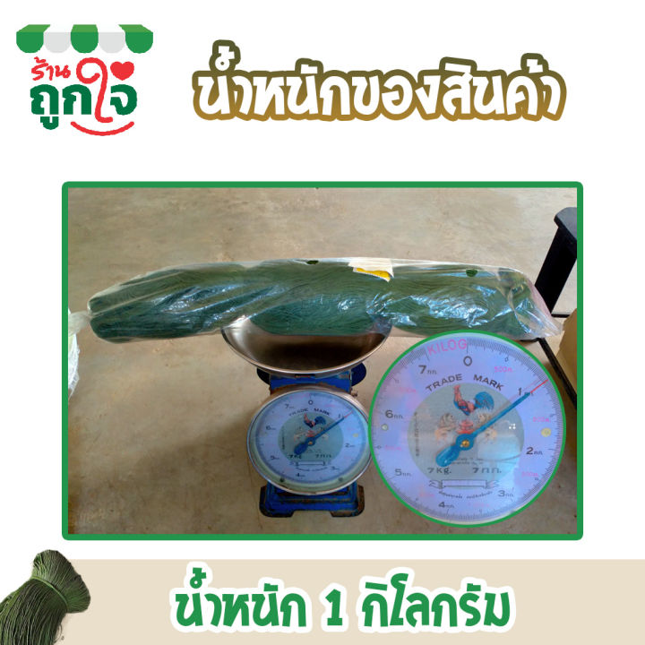 ด้ายไนล่อน-ด้ายไจ-เบอร์-380-15-จำนวน-1-ขด-1-กิโลกรัม-อวนไนล่อนเขียวขี้ม้า-รั้วตาข่าย-ตาข่ายไนล่อนสำเร็จ