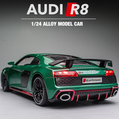 Xinao Live Broadcast 1:24 Simulation Alloy Sports Car Model Sound And Light Warrior Decoration Boy Children Toy Car Audi R8