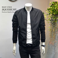 Ready Stock! Korean Fashion Slim Jacket Uni Couple Black Jacket