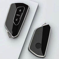 Soft TPU รถ Remote Key Case สำหรับ VW Volkswagen Golf 8 MK8 2020สำหรับ Octavia สำหรับที่นั่งป้องกัน Shell Key อุปกรณ์เสริม