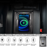 15W ที่ชาร์จไร้สายในรถ /Usb รถชาร์จ/QC3.0 + Type-C/pd Fast ชาร์จสำหรับ TOYOTA HIGHLANDER/มงกุฎ KLUGER 2022