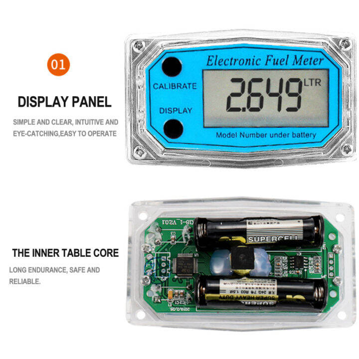 อิเล็กทรอนิกส์สแตนเลสดิจิตอลเครื่องวัดการไหลของของเหลว-pcb-ตัวบ่งชี้อิเล็กทรอนิกส์น้ำมันเบนซินน้ำมันก๊าดเซ็นเซอร์น้ำเมทานอล