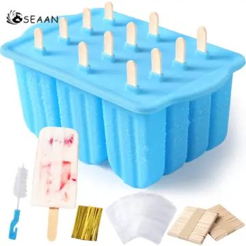 1pc Silicone Popsicle Mold, Modern Square Shape Ice Pop Mold For Kitchen