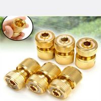 1/2pcs 1/2" Garden Water Connectors Hose Quick Hose Fit Brass Female Male Connector For Gardening Watering Irrigation Tool Watering Systems  Garden Ho