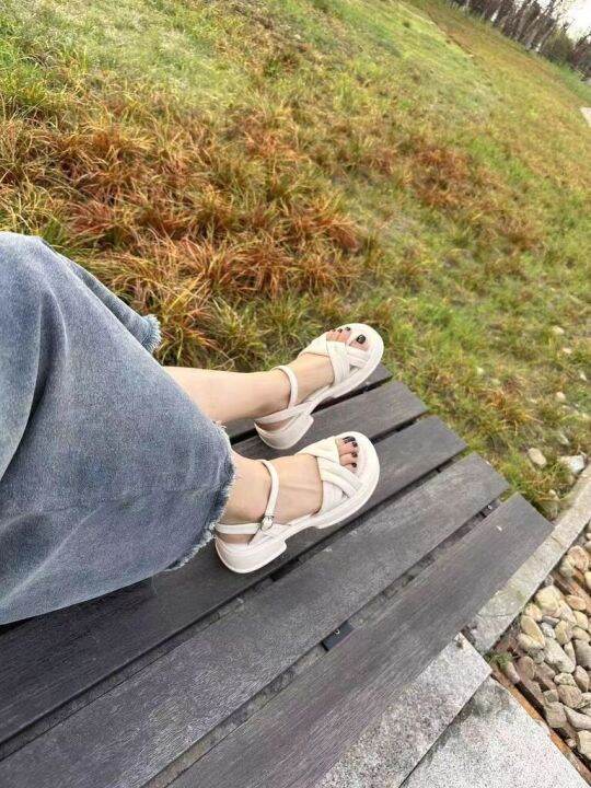 พร้อมส่ง-fairy-style-sandals-รองเท้ารัดส้นสไตล์เกาหลี