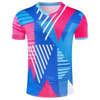 2022 New Short Sleeve Men Women Children ping pong t shirt Table tennis shirts Quick Dry Badminton Shirts sport tee clothing